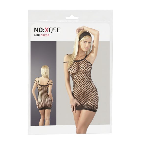 NO:XQSE - Mini vestido sexy de red - negro (S-L)