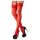 Cottelli - Medias rojas de encaje - 5/XL