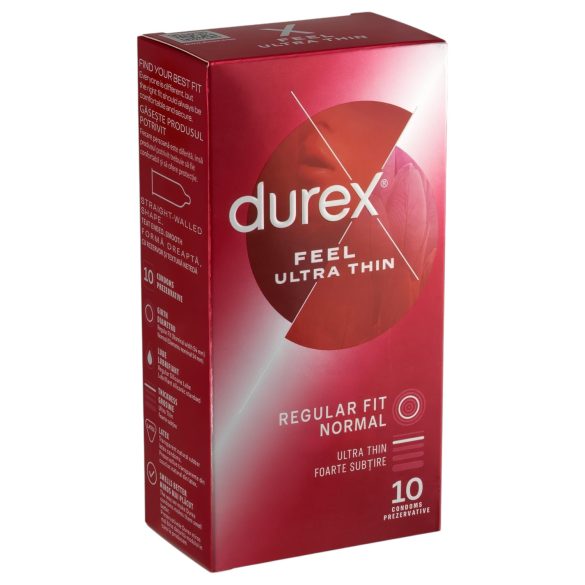 Durex Feel Ultra Thin - preservativos ultradelgados y realistas (10 unidades)