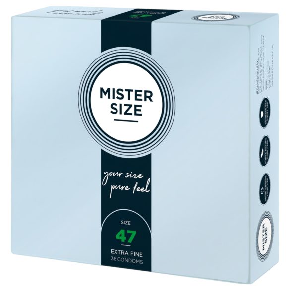 Mister Size preservativos extrafinos - 47mm (36 unidades)