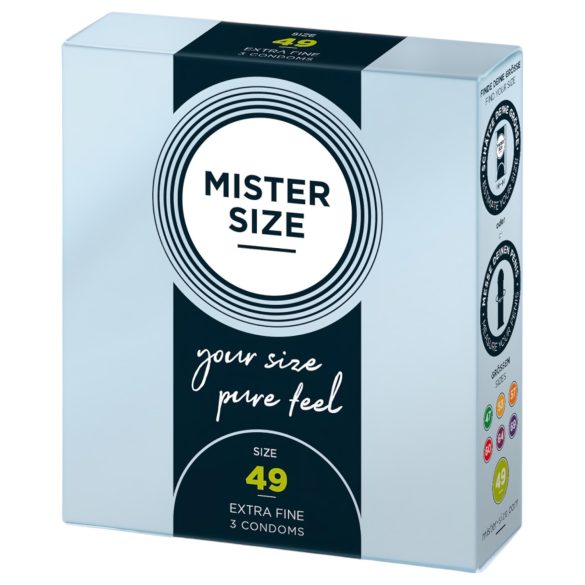 Mister Size preservativos finos - 49mm (3 uds)