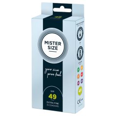Mister Size preservativo delgado - 49mm (10 unidades)
