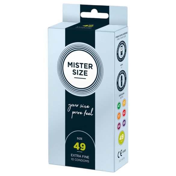Mister Size preservativo delgado - 49mm (10 unidades)