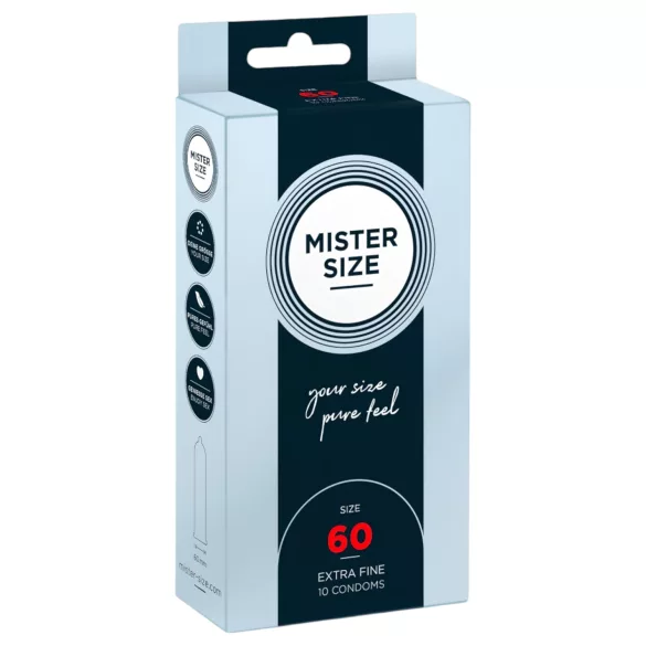Mister Size - preservativo fino - 60 mm - 10 unidades