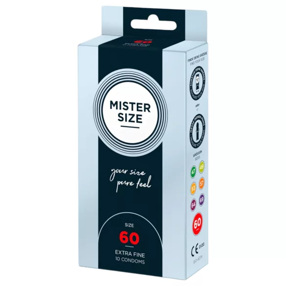 Mister Size - preservativo fino - 60 mm - 10 unidades