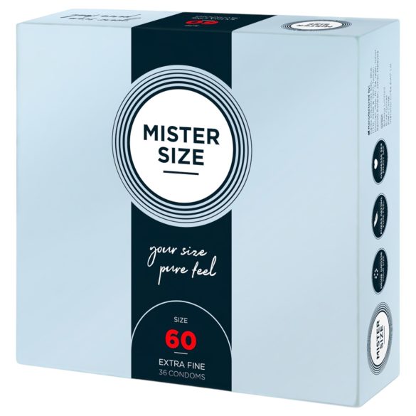 Mister Size preservativo fino - 60mm (36 unidades)