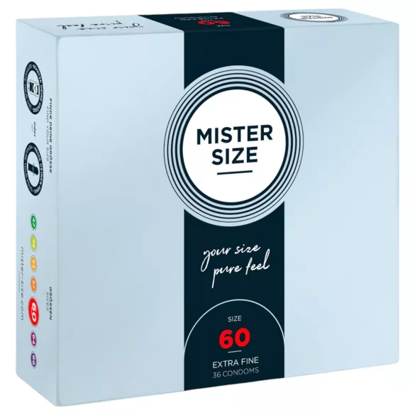 Mister Size - preservativo fino - 60mm - 36 unidades
