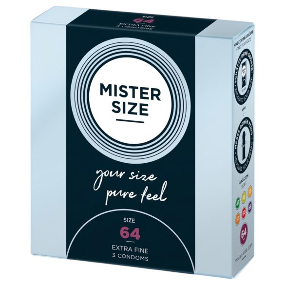Mister Size preservativo ultra fino - 64mm (3ud)