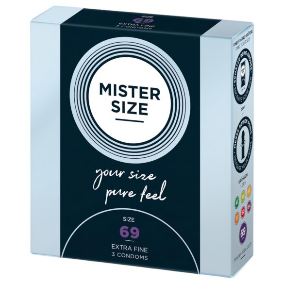 Mister Size condón delgado - 69mm (3uds)