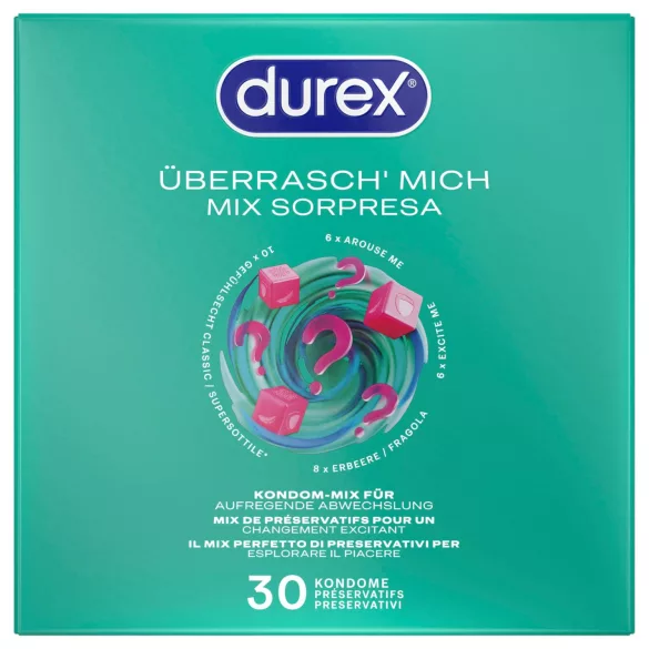 Durex Surprise Me - preservativos surtidos - paquete 30 unidades