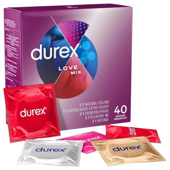 Durex Love Mix - paquete de preservativos (40uds)