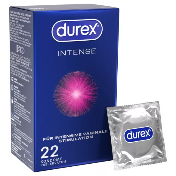 Durex Intense - Preservativos orgásmicos (22 uds)