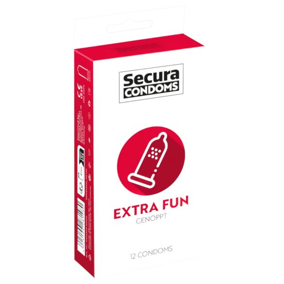 Secura Extra Fun - preservativo con texturas - 53mm (12uds)