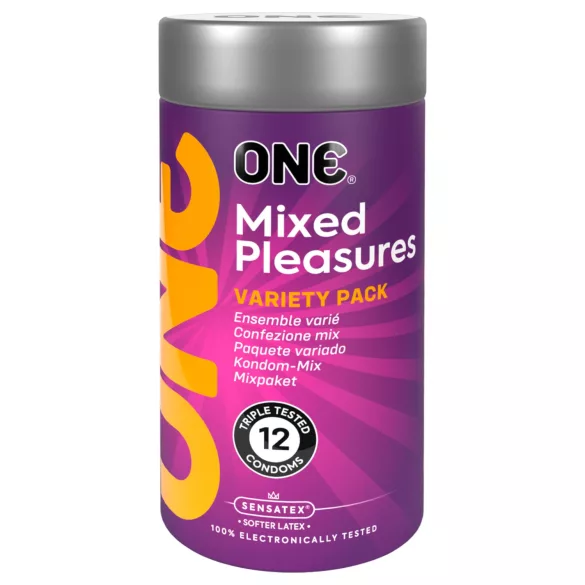 ONE - preservativos variados - pack mixto - 12 unidades