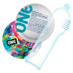   ONE Pleasure Plus - preservativo con estrías internas (12 unidades)