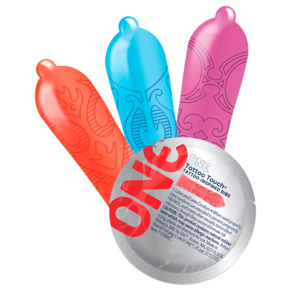 ONE Tattoo Touch - preservativo con diseño de tatuaje (12 uds)