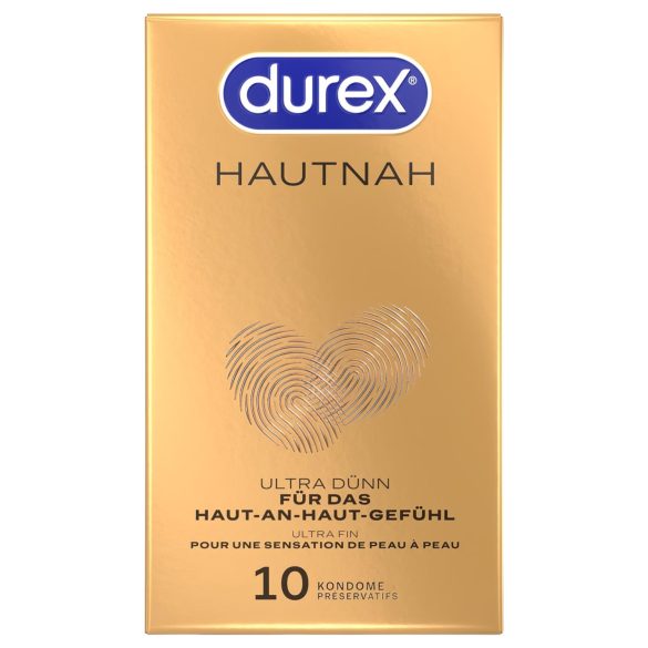 Durex Hautnah - preservativo extrafino - látex - caja 10 unidades