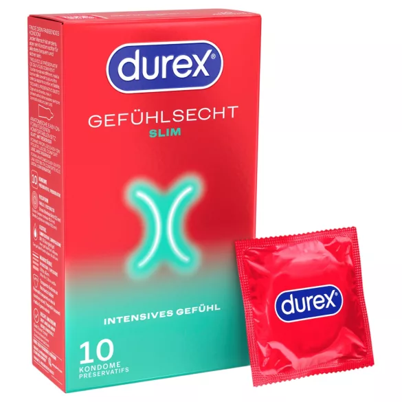 Durex - Preservativos Slim (10 uds)