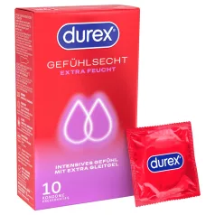 Durex - preservativos extra lubricados (10 uds.)