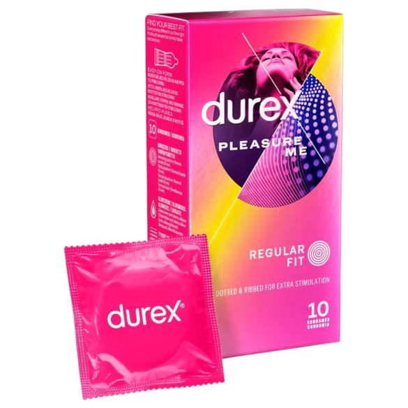 Durex Pleasure Me - condones texturizados (10u)