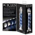 Icicles No. 5 - Dildo de vidrio en espiral (transparente-azul)