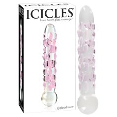 Icicles No. 7 - dildo de vidrio con perlas Icicles No. 7 - dildo de vidrio con perlas