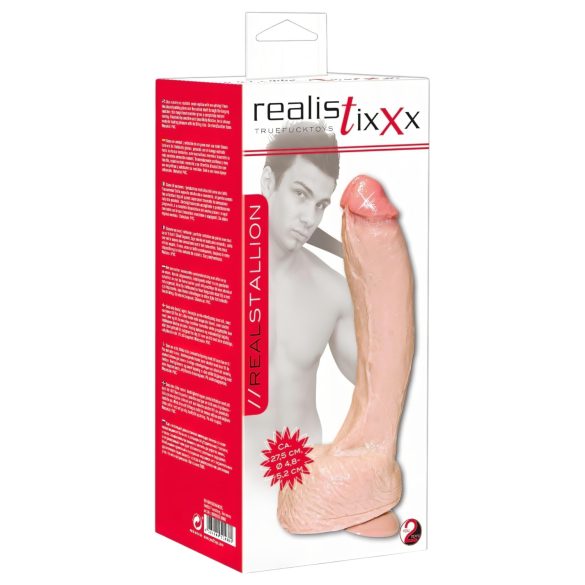realistixxx - dildo grande realista - extra largo - color natural