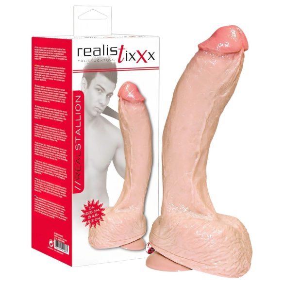 realistixxx - dildo grande realista - extra largo - color natural