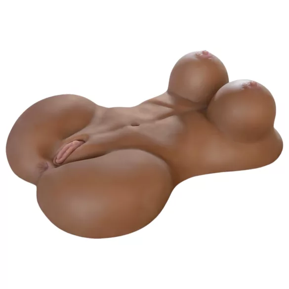 Fuck Me silly Sista - masturbador femenino - torso realista - color marrón