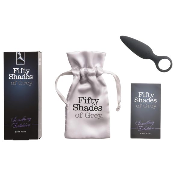 Fifty Shades of Grey - plug anal para dedo - silicona gris