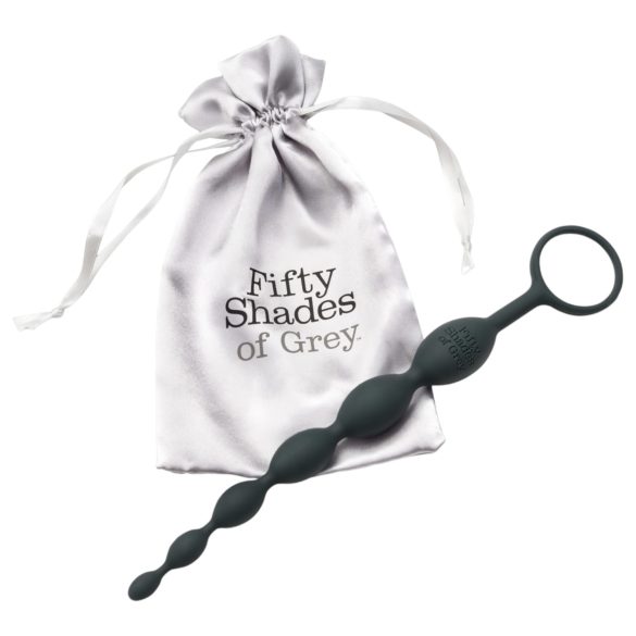 Perlas de placer - dildo anal de sombras grises