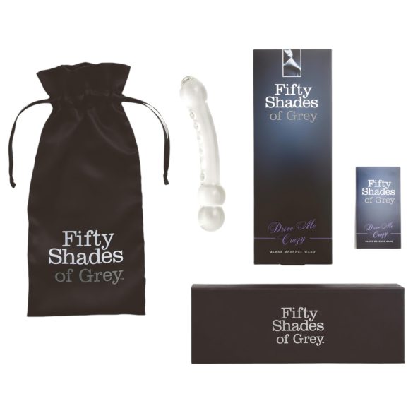 Cincuenta sombras: Drive me crazy, dildo de vidrio
