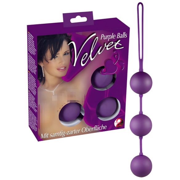 You2Toys - Bolas chinas triples de terciopelo violeta