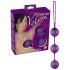 You2Toys - Bolas de placer triples, terciopelo lila