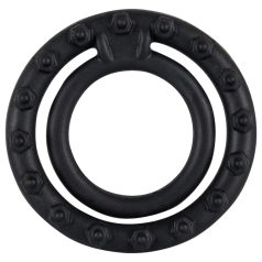 You2Toys - Anillo metálico pene y testículos en uno