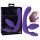 Dildo triple ajustable sin arnés (lila)