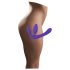 Dildo triple ajustable sin arnés (lila)