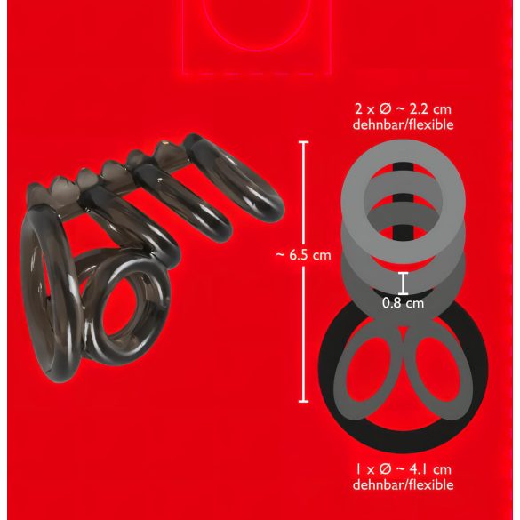Bad Kitty - anillo para pene y testículos con pinchos