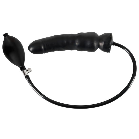 LÁTEX - Dildo inflable (negro)