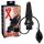 LÁTEX - plug anal hinchable grande (negro)