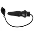 Plug anal grande inflable de látex (negro)