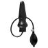Plug anal grande inflable de látex (negro)