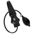 Plug anal grande inflable de látex (negro)