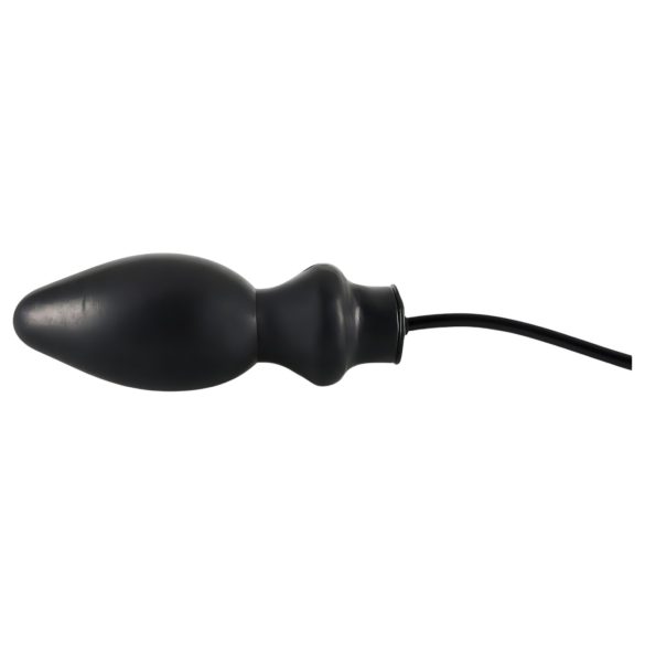 LATEX - plug anal inflable grande - látex negro