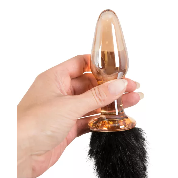 You2Toys - Plug anal de cristal con cola de gato
