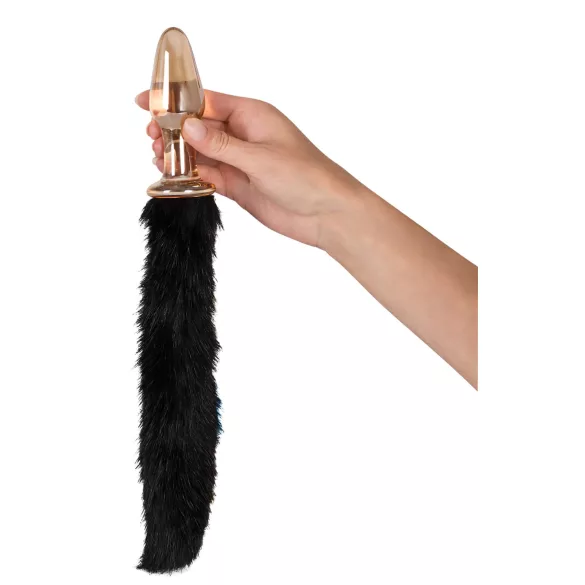 You2Toys - Plug anal de cristal con cola de gato