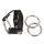 Bad Kitty - anillo doble de cuero negro