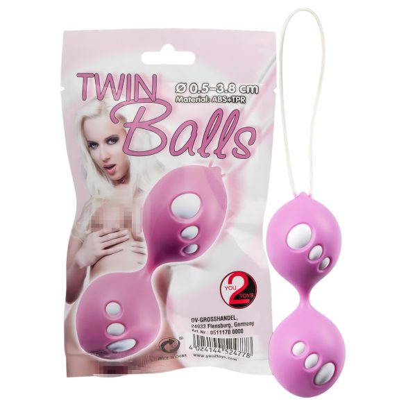 You2Toys - Bolas chinas dobles - silicona rosa