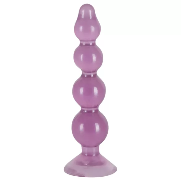 You2Toys - plug anal con bolas - ventosa - silicona lila