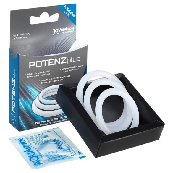 Set de anillos POTENZplus para el pene (3 piezas)